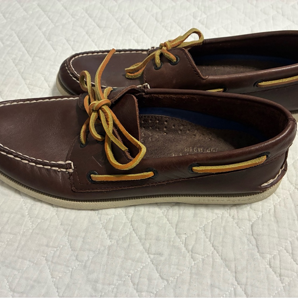 Brown Leather Boat Shoes